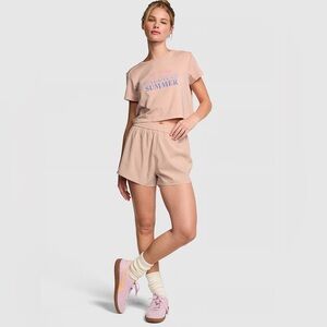 PINK Victoria's Secret Light Pink Athletic Shorts running women’s Size S